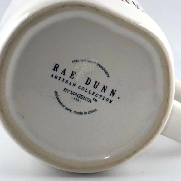 rae dunn ceramic coffee/tea cup/mug pink/white MOM WIFE TEACHER HTF Collectible - Picture 6 of 7